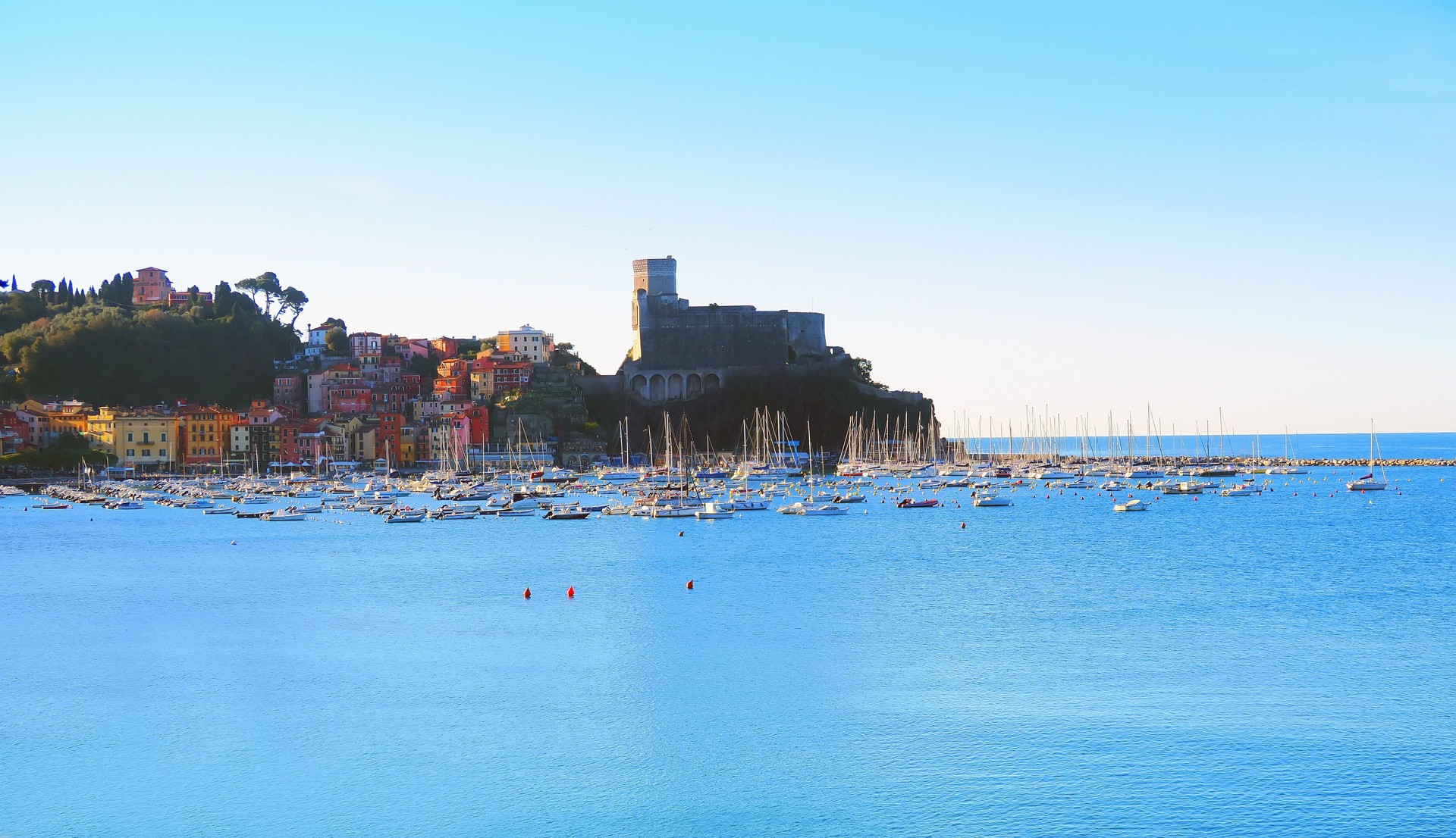 View of Lerici, Liguria, Italy